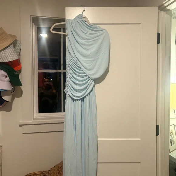 HELSA Apolla Jersey Dress in Powder Blue - www.disolcolor.com
